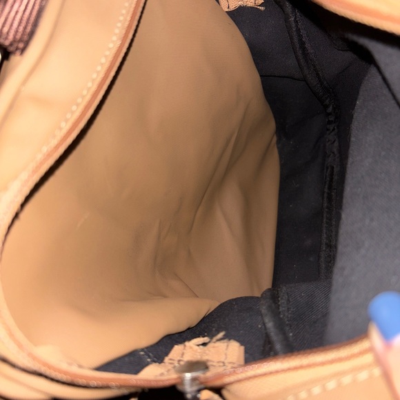 Jon Hart Design Large Brown Duffel Bag coated canvas & leather, **no monogram - Picture 16 of 16